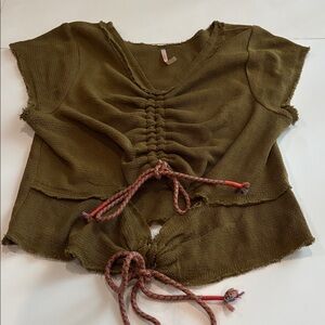 Free People V-Neck Top